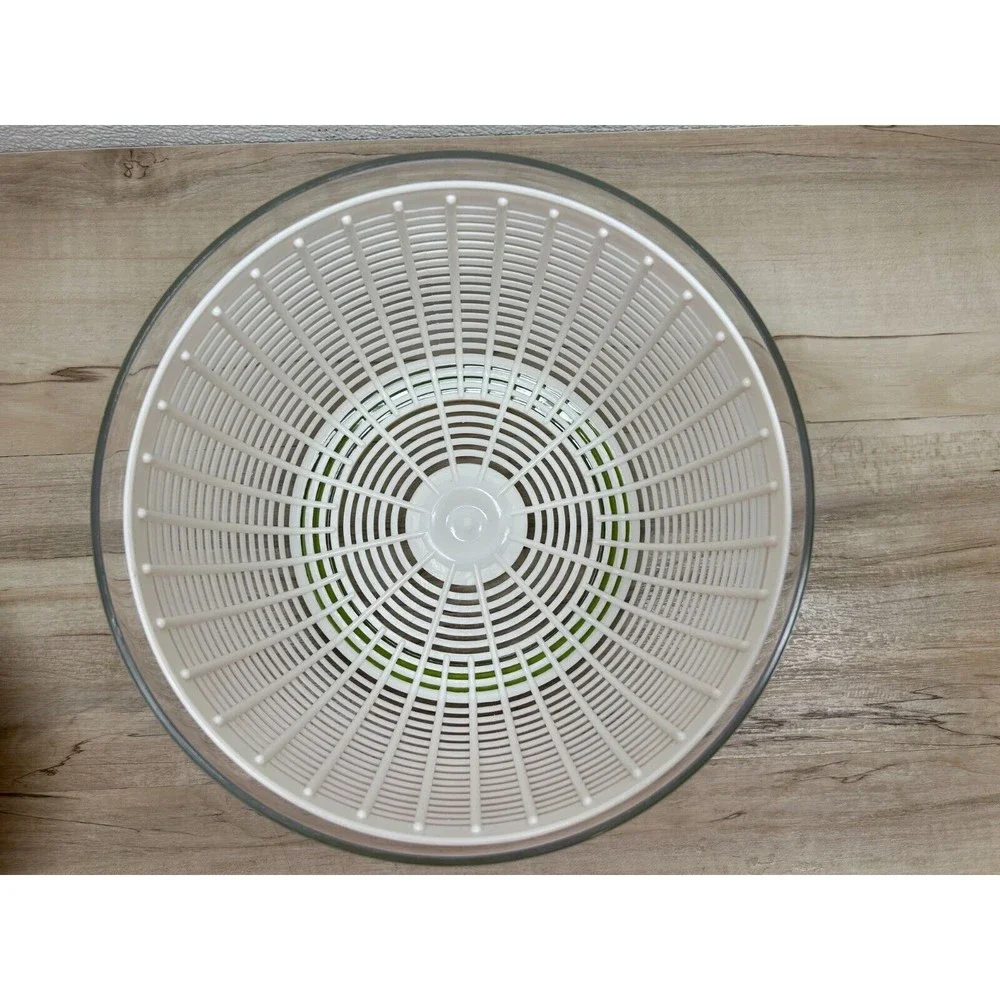 Brieftons Quicl Push Large 6.2 Quarts Salad Spinner Vegitable Washer Dryer